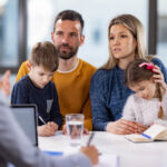 Family meeting with estate planning lawyer in NSW discussing wills and inheritance