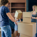 Separated parents discussing interstate relocation and parenting arrangements in NSW
